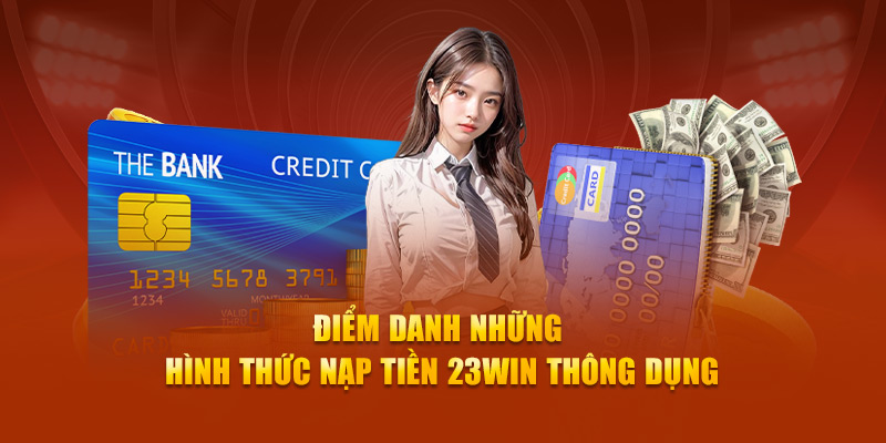 Điểm danh những hình thức nạp tiền 23Win thông dụng