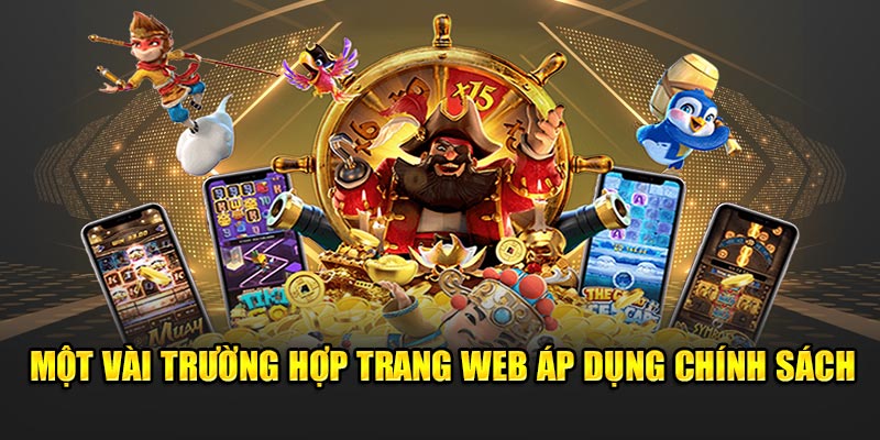 Một vài trường hợp trang web áp dụng chính sách miễn trừ trách nhiệm